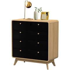 Kummut Caitlin 5675611, pruun/must price and information | Chests of drawers | hansapost.ee