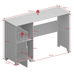 Kirjutuslaud Lava 9914808, valge price and information | Computer desks, writing desks | hansapost.ee