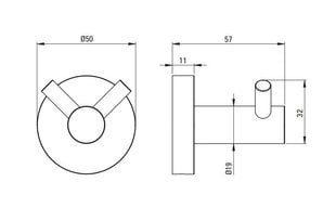 Rätikuhoidja Deante Jasmin ADJ0121, kroom price and information | Bathroom accessories | hansapost.ee