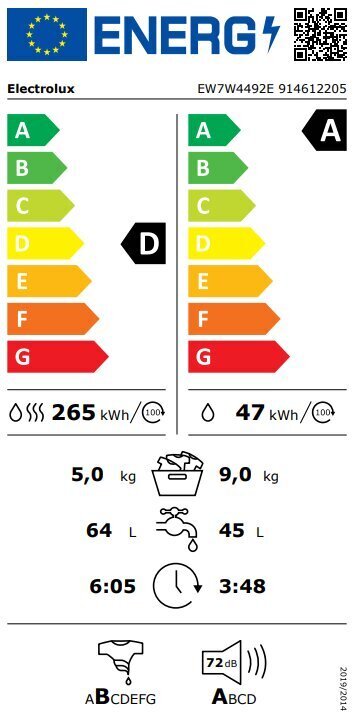 Electrolux EW7W4492E hind ja info | Pesumasinad | hansapost.ee