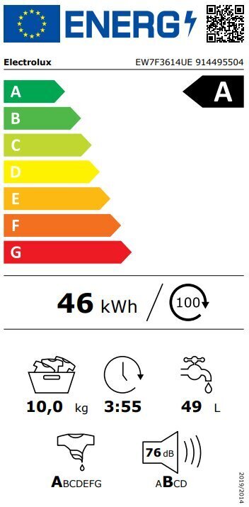 Electrolux EW7F3614UE цена и информация | Pesumasinad | hansapost.ee