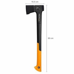 Kirves Fiskars 1069104, must/kollane hind ja info | Käsitööriistad | hansapost.ee