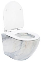 Seinapealne wc-pott Rea Carlos Slim Rimless, Granit Matt hind ja info | WС-potid | hansapost.ee