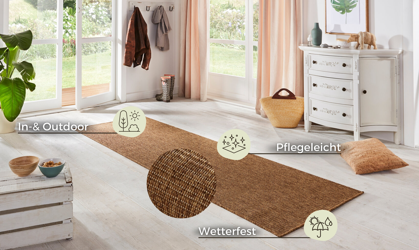 BT Carpet sise- ja välistingimuste vaip Nature, 80x150 cm hind ja info | Vaibad | hansapost.ee