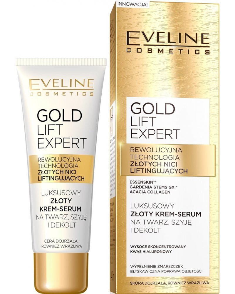 Näoseerum Eveline Gold Lift Expert 40 ml hind ja info | Näoõlid, ampullid ja seerumid | hansapost.ee