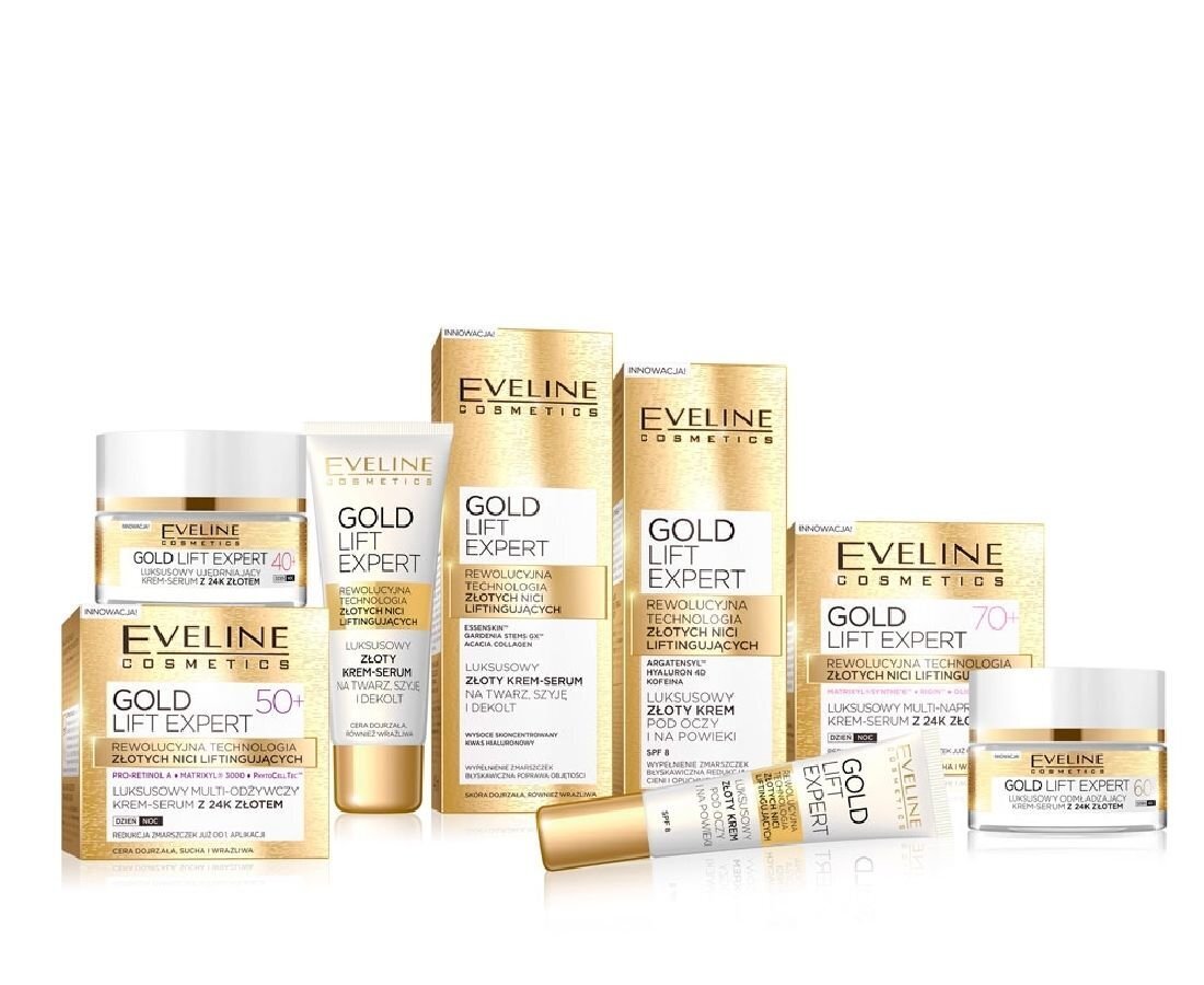 Näoseerum Eveline Gold Lift Expert 40 ml hind ja info | Näoõlid, ampullid ja seerumid | hansapost.ee