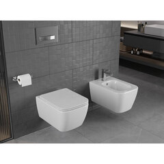 Mexen Stella Rimless WC, aeglaselt sulguva õhukese istmega, Duroplast, valge - 30680900 hind ja info | WС-potid | hansapost.ee