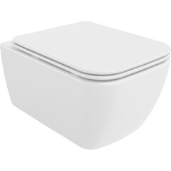 Mexen Stella Rimless WC, aeglaselt sulguva õhukese istmega, Duroplast, valge - 30680900 hind ja info | WС-potid | hansapost.ee