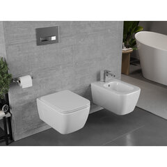 Mexen Margo Rimless WC, aeglaselt sulguba õhukese istmega, Duroplast, valge - 30420900 price and information | WС-potid | hansapost.ee