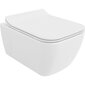 Mexen Margo Rimless WC, aeglaselt sulguva kaanega, õhukese istmega, Duroplast, valge - 30420800 hind ja info | WС-potid | hansapost.ee