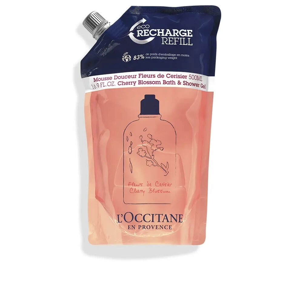 Dušigeel L'Occitane En Provence Cherry Blossom, 500 ml hind ja info | Dušigeelid, õlid | hansapost.ee