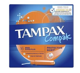 Hügieenilised tampoonid Tampax, 16 tk hind ja info | Tampoonid, hügieenisidemed ja menstruaalanumad | hansapost.ee