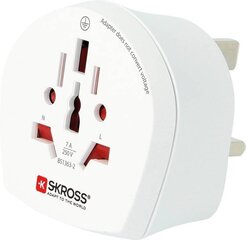 Adapter UK pistik - universaalne pistikupesa 230V 7A Skross hind ja info | Pistikupesad ja lülitid | hansapost.ee