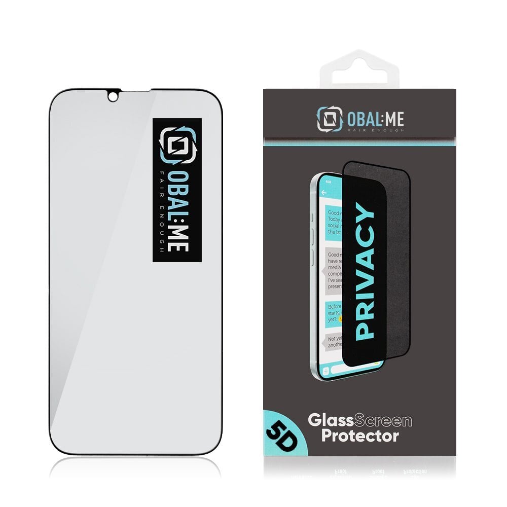 Obal:Me Privacy 5D Glass Screen Protector hind ja info | Ekraani kaitseklaasid ja kaitsekiled | hansapost.ee