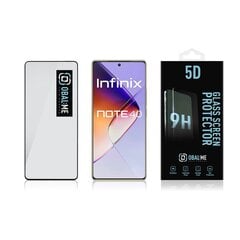 OBAL:ME 5D Glass Screen Protector for Infinix Note 40 Black цена и информация | Защитные пленки для телефонов | hansapost.ee