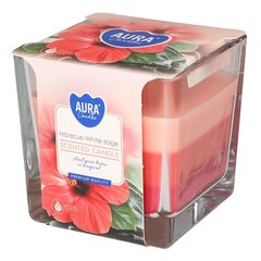 Aura lõhnav küünal Hibiscus White Sage 170 g hind ja info | Küünlad, küünlajalad | hansapost.ee