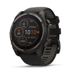 Garmin fēnix® 8 – 51mm Solar Sapphire carbon gray DLC titanium with black/pebble gray silicone hind ja info | Nutikellad, laste nutikellad | hansapost.ee