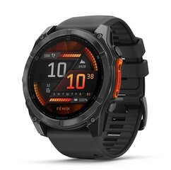 Garmin fēnix® 8 – 51мм AMOLED Slate Gray with Black Silicone Band цена и информация | Смарт-часы (smartwatch) | hansapost.ee