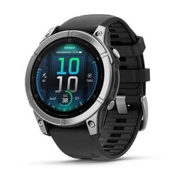 Garmin fēnix® E AMOLED stainless steel with a black silicone band price and information | Nutikellad, laste nutikellad | hansapost.ee