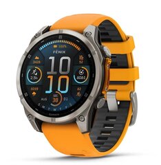 Garmin fēnix® 8 – 47мм AMOLED Sapphire Titanium with Spark orange/graphite silicone band цена и информация | Смарт-часы (smartwatch) | hansapost.ee