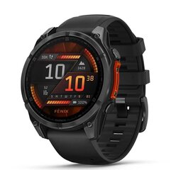 Garmin fēnix® 8 – 47mm AMOLED Slate grey with Black silicone band hind ja info | Nutikellad, laste nutikellad | hansapost.ee