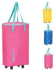 Termokott ratastega Easy Style Bag-Trolley, kollane/sinine/roosa price and information | Külmakastid, külmakotid, külmaelemendid | hansapost.ee