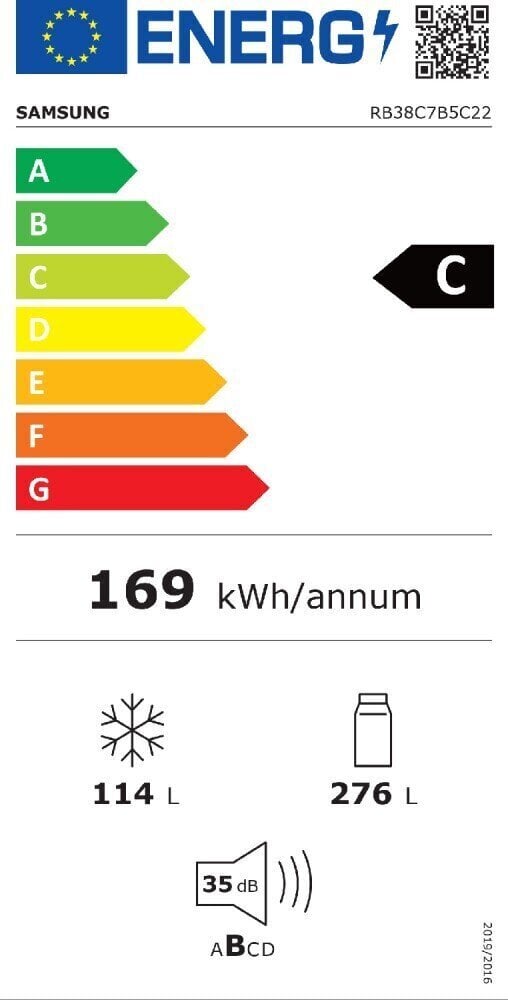 Samsung BeSpoke RB38C7B5C22 hind ja info | Külmkapid-külmikud | hansapost.ee