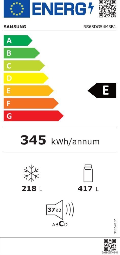 Samsung RS65DG54M3B1 цена и информация | Külmkapid-külmikud | hansapost.ee