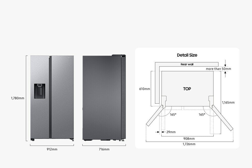 Samsung RS65DG54M3B1 цена и информация | Külmkapid-külmikud | hansapost.ee