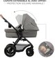 Sportlik vanker Kinderkraft Moov 2 Air 3in1, Light Grey цена и информация | Vankrid, jalutuskärud | hansapost.ee