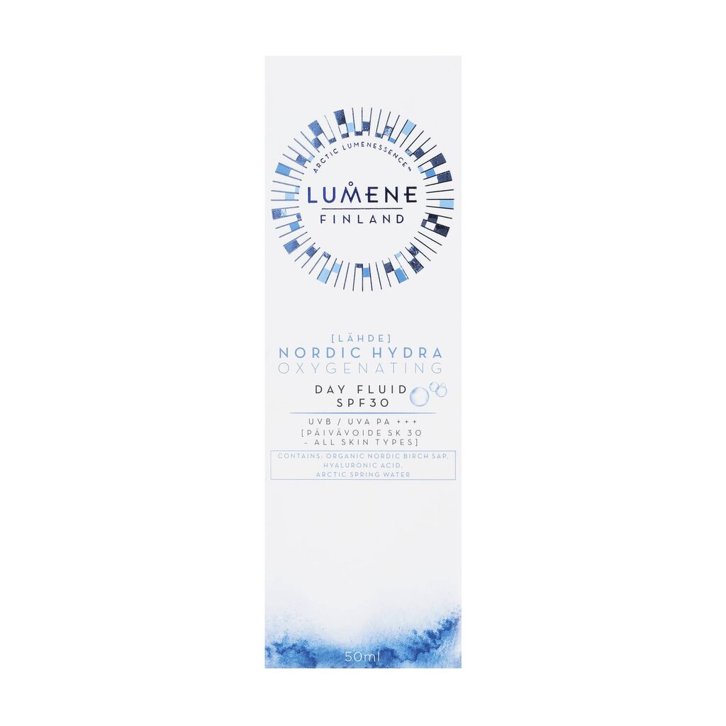 Päevaseerum-emulsioon Lumene Nordic Hydra (Lahde) SPF30 30 ml hind ja info | Näoõlid, ampullid ja seerumid | hansapost.ee