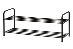 Полка для обуви 4Living Nooa, черная цена и информация | Полки для обуви, банкетки | hansapost.ee