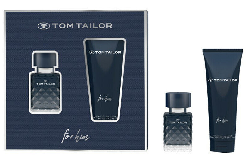 Kosmeetikakomplekt Tom Tailor for Him meestele: Tualettvesi EDT, 30 ml + dušigeel, 100 ml hind ja info | Dušigeelid, õlid | hansapost.ee