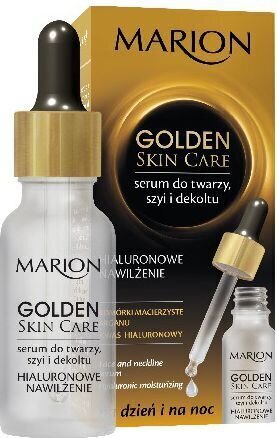 Niisutav seerum näole ja kaelale hüaluroonhappega Marion Golden Skin Care, 20 ml цена и информация | Näoõlid, ampullid ja seerumid | hansapost.ee