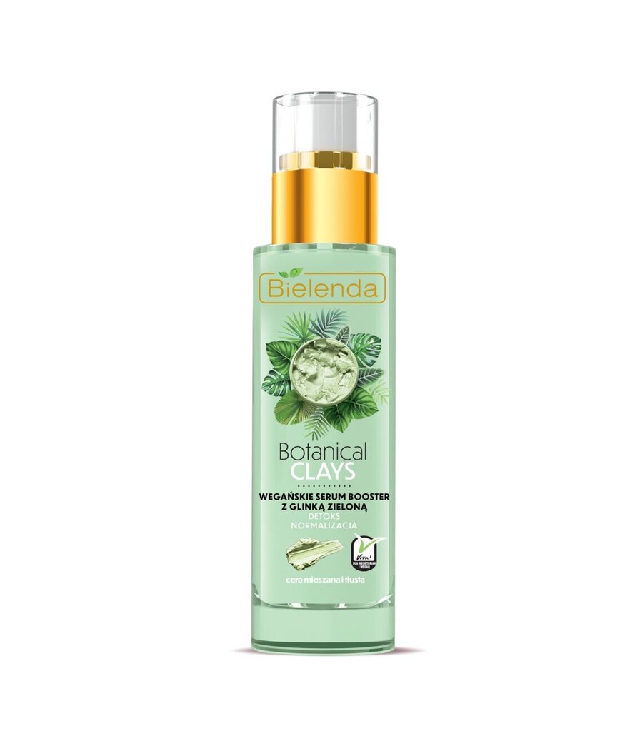 Puhastav näoseerum-tugevdaja Bielenda Botanical Clays Vegan Booster 30 ml hind ja info | Näoõlid, ampullid ja seerumid | hansapost.ee