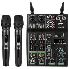 Аудиомикшер DNA MIXMIC 2 USB Bluetooth + комплект беспроводных микрофонов цена и информация | DJ пульты | hansapost.ee