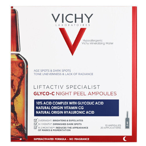 Öised näoampullid Vichy Liftactiv Specialist 10 x 2 ml цена и информация | Näoõlid, ampullid ja seerumid | hansapost.ee