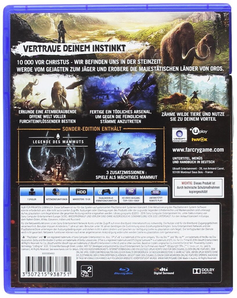 Far Cry Primal (100% lõikamata) - eriväljaanne - [PlayStation 4] hind ja info | Konsooli- ja arvutimängud | hansapost.ee