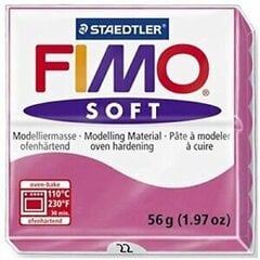 Polümeersavi Soft 57g vaarikapunane, Fimo /6 цена и информация | Принадлежности для рисования, лепки | hansapost.ee