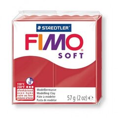 Polümeersavi Soft 56g jõulupunane, Fimo EOL hind ja info | Kunstitarbed, voolimise tarvikud | hansapost.ee