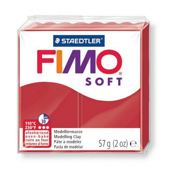 Polümeersavi Soft 56g jõulupunane, Fimo EOL цена и информация | Kunstitarbed, voolimise tarvikud | hansapost.ee