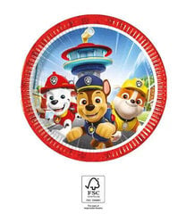 Paw Patrol Rescue Heroes Одноразовые бумажные тарелки  (8 шт) 20 cm FSC цена и информация | Праздничная одноразовая посуда | hansapost.ee