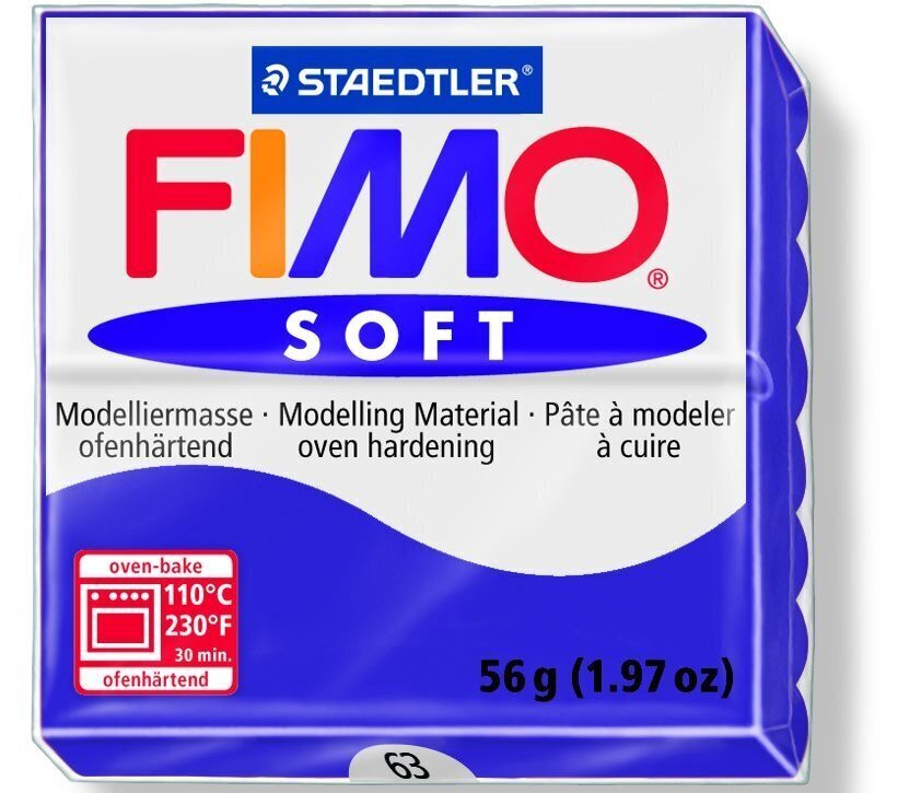 Polümeersavi Soft 57g tumelilla, Fimo /6 цена и информация | Kunstitarbed, voolimise tarvikud | hansapost.ee