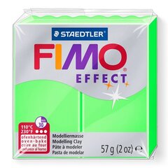 Моделин Fimo Soft NEON зеленый(Green) 56г цена и информация | Принадлежности для рисования, лепки | hansapost.ee