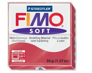 Моделин Fimo Soft вишня(Cherry red) 56г цена и информация | Принадлежности для рисования, лепки | hansapost.ee