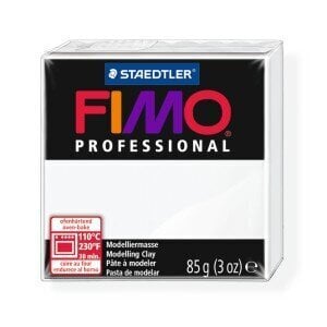 Modelleerimismass FIMO Professional, valge (White), 85 g цена и информация | Kunstitarbed, voolimise tarvikud | hansapost.ee