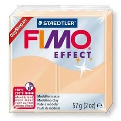 Моделин Fimo Effect Peach, 56 гр., оранжевый цена и информация | Принадлежности для рисования, лепки | hansapost.ee