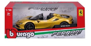 Mänguauto Ferrari SF90 Spider, metall 1:18 hind ja info | Mudelautode kogumine | hansapost.ee