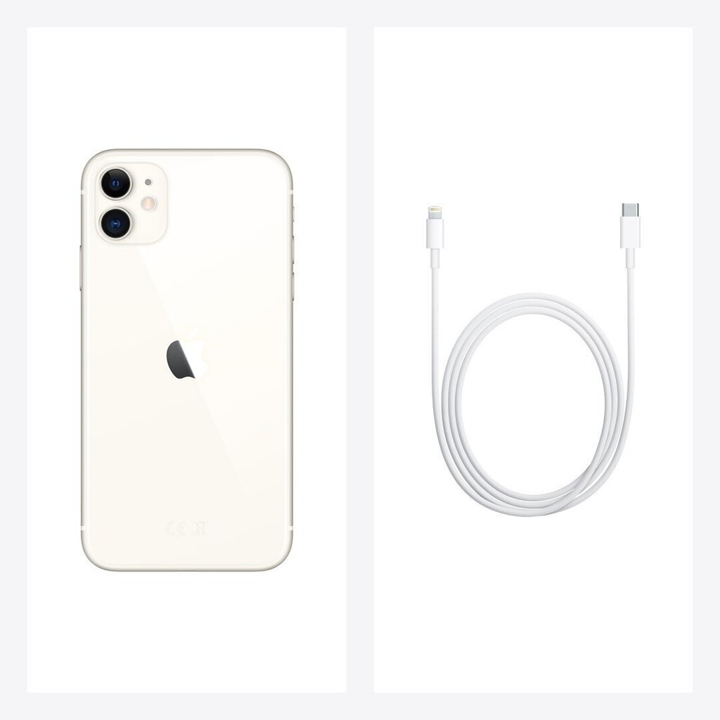 Apple iPhone 11 Dual SIM 4G 64 GB White hind ja info | Telefonid | hansapost.ee