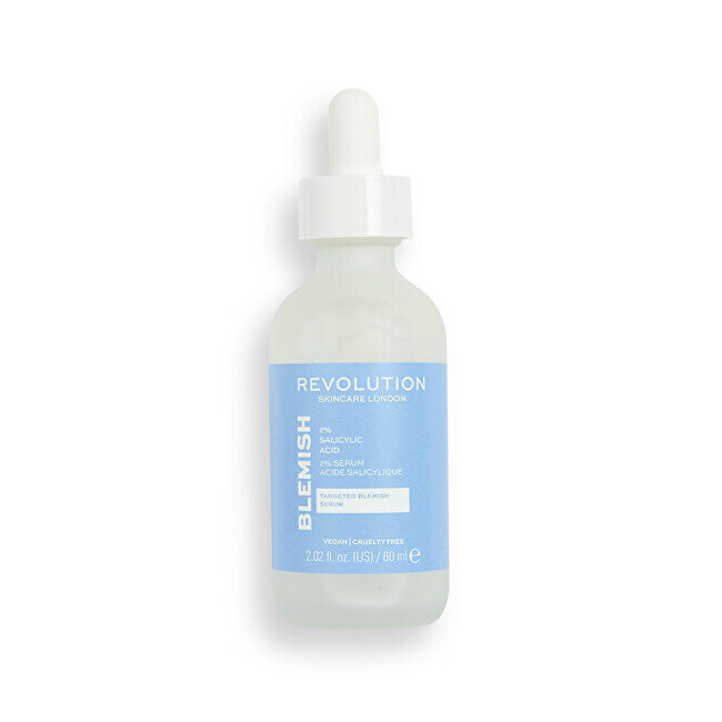 Näoseerum Revolution Skincare Blemish 2% Salicylic Acid, 60 ml цена и информация | Näoõlid, ampullid ja seerumid | hansapost.ee